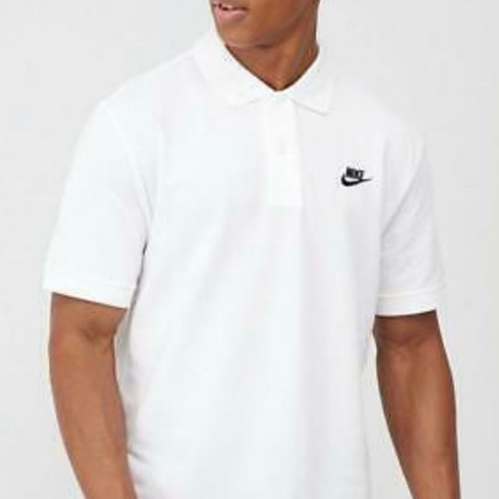 NWT Nike CN8764-100 Golf Polo Shirt White Short Sleeve Buttons Collared Size 3XL